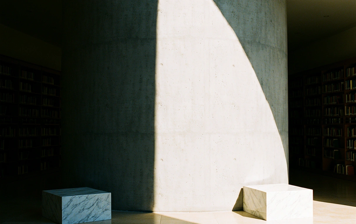 Architektonisches Schattenspiel